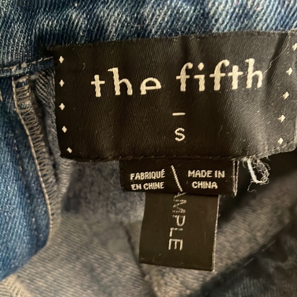 Denim baggy Capri crop pants, size small. I - Picture 4 of 4